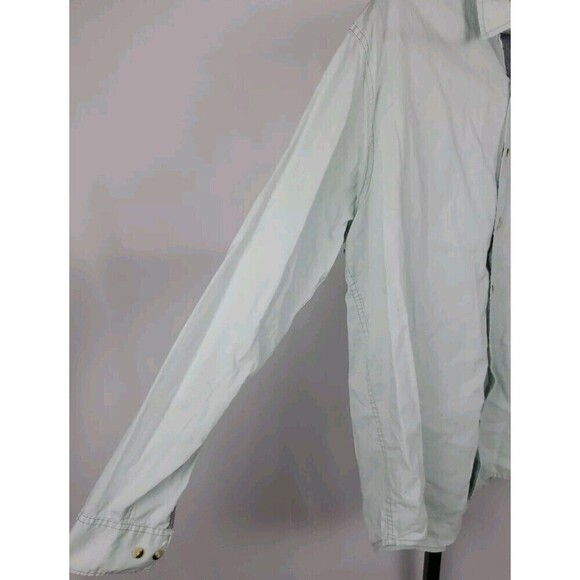 Wrangler Light Green Men's Long Sleeve Shirt Cotton Men XL Cotton - Picture 3 of 10